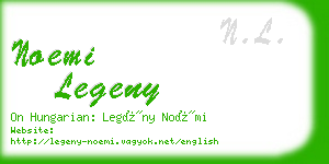 noemi legeny business card